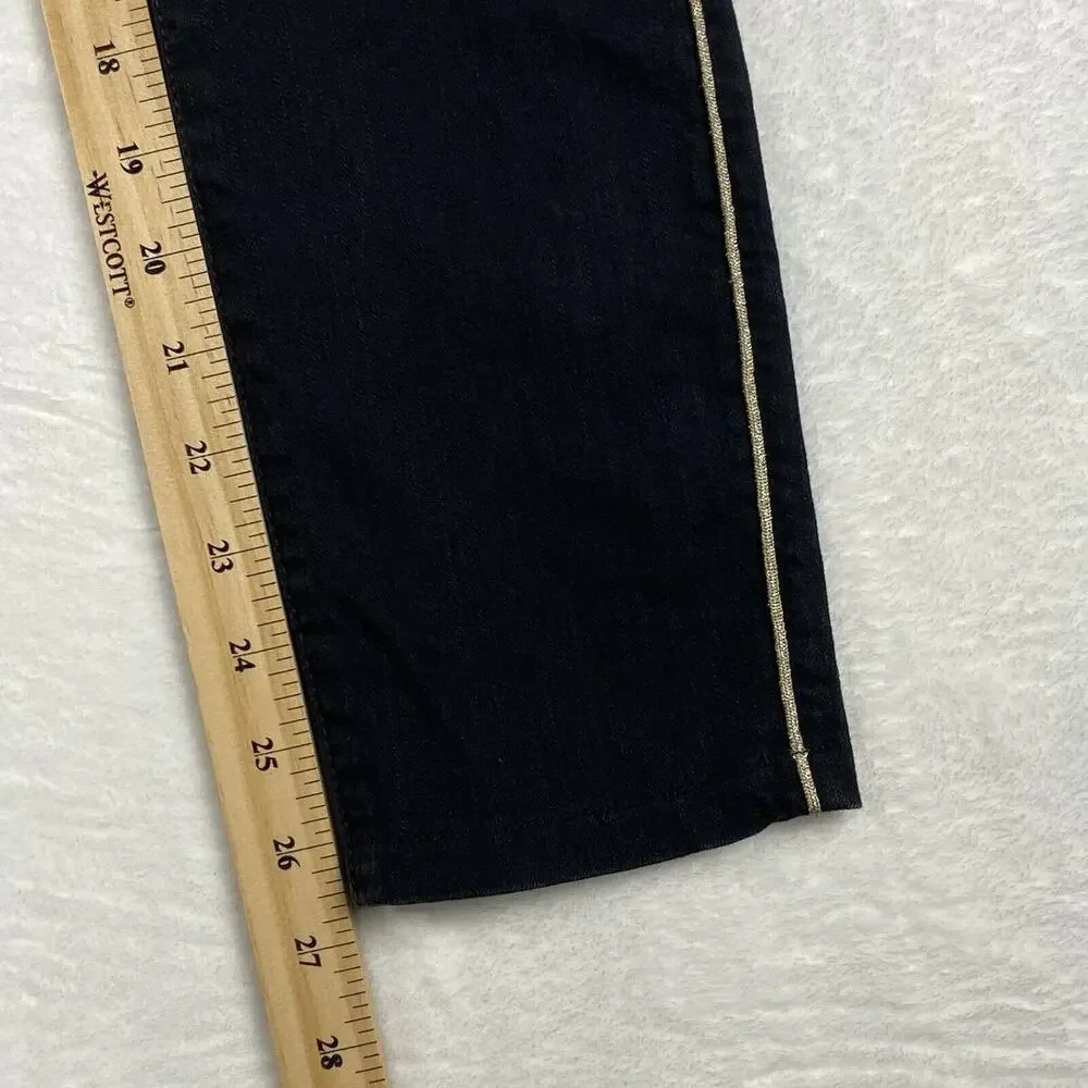 Mother Jeans Womens 25 Black Glam High Waist Looker Not Guilty One Liner Baddie